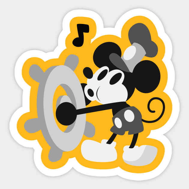 SteamboatWillie Mouse Sticker by lolo_aburto